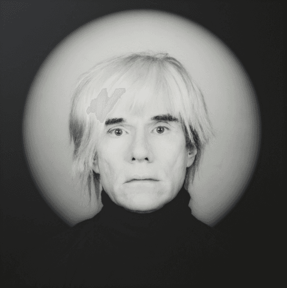 Robert Mapplethorpe's portrait of Andy Warhol, 1986